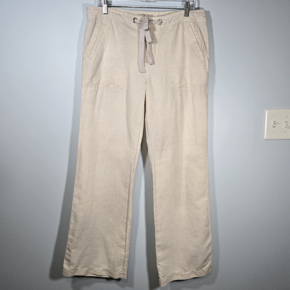 Banana‎ Republic Women's Ryan Fit Linen Cotton Blend Pants Size 12